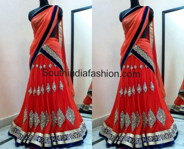 half saree designs