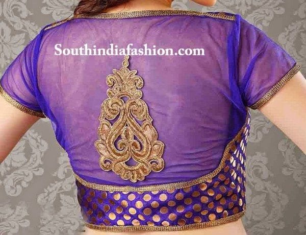 net designer saree blouse