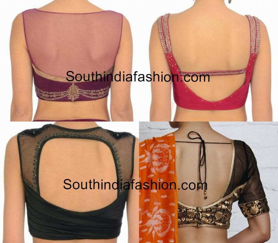 Back neck blouse designs catalogue