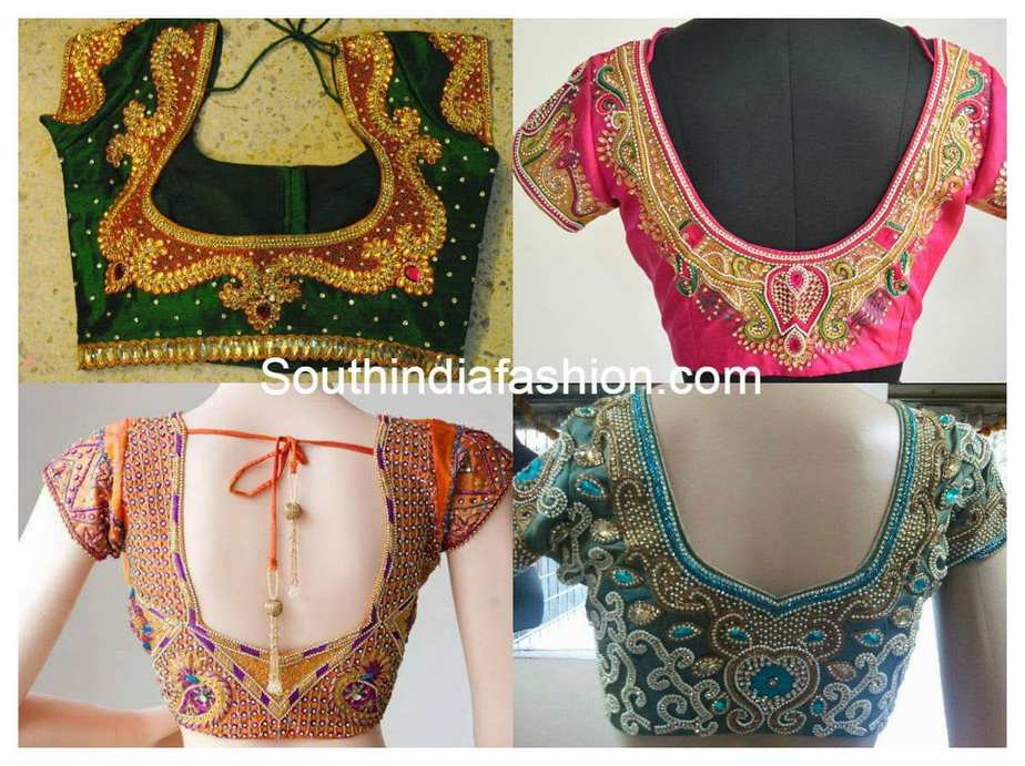 wedding heavy blouse design