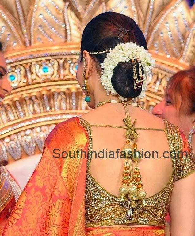 thamanna bridal saree blouse