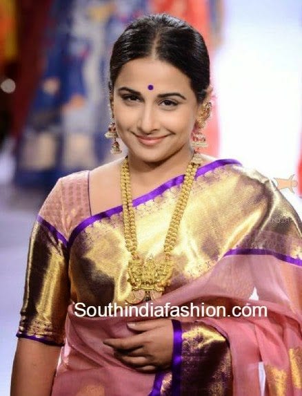 vidya balan blouse designs