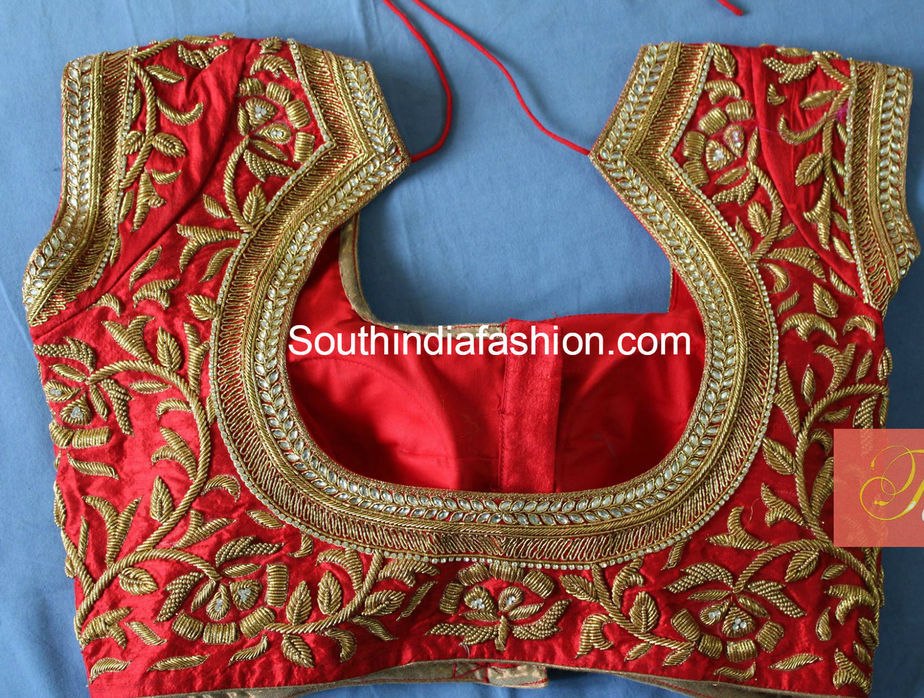 Latest top trending designer blouse back neck designs for saree picture foto Latest top trending designer blouse back neck designs for saree