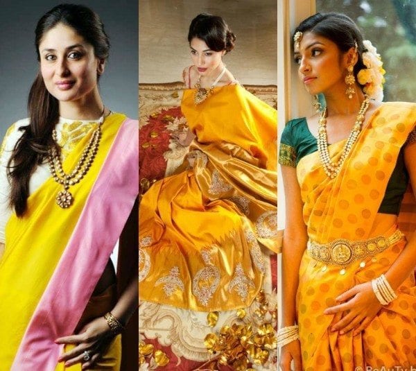 Yellow sarees