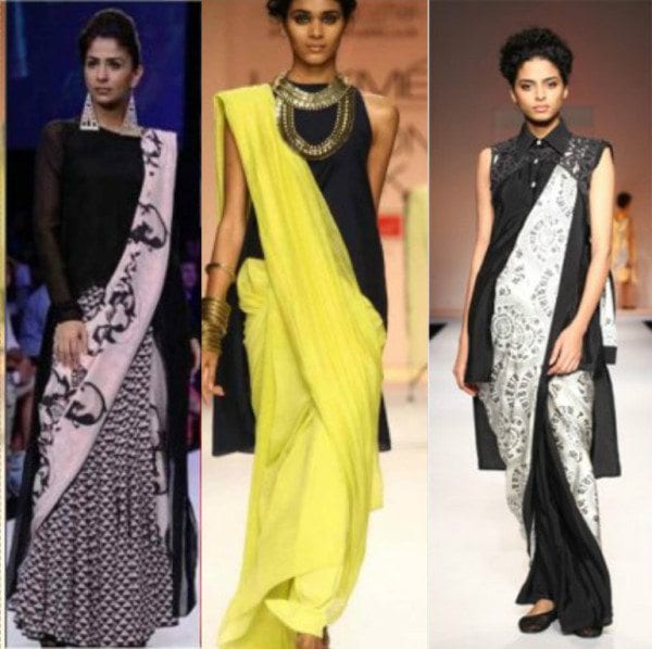 Sarees with tunics 2