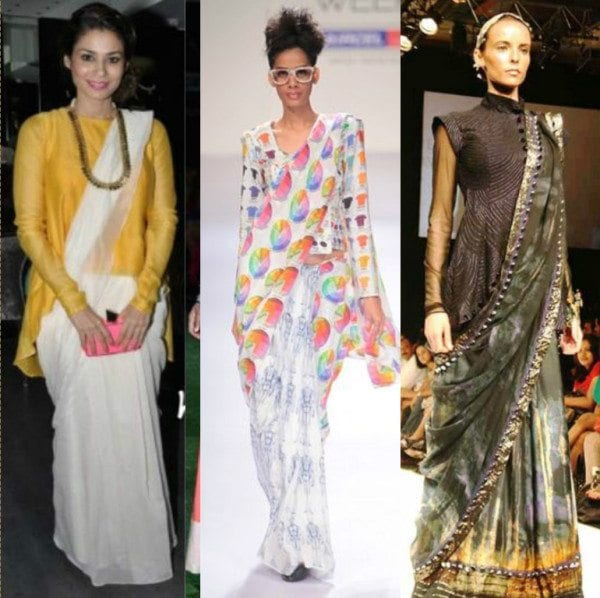 Sarees with tunics 8