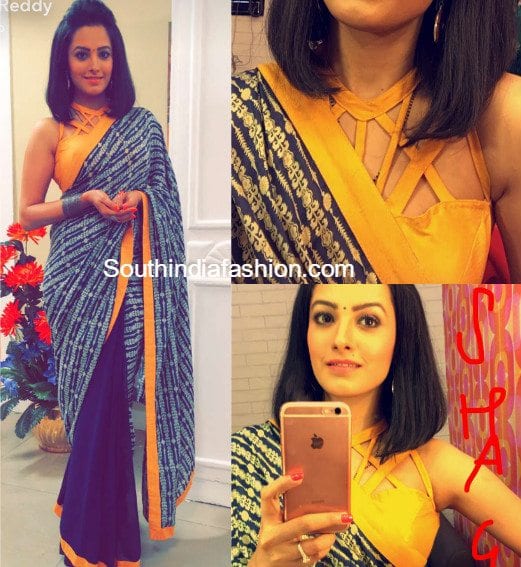 Shagun Aka Anita Hassanandini Sarees And Blouse Designs In Yei Hai Mohabbatein South India