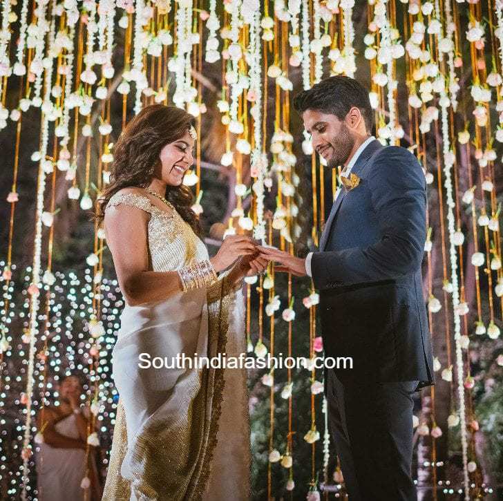 Naga Chaitanya - Samantha Engagement –South India Fashion