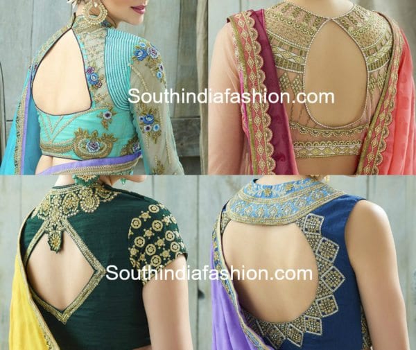 cut out saree blouse designs 600x505 photo cut-out-saree-blouse-designs