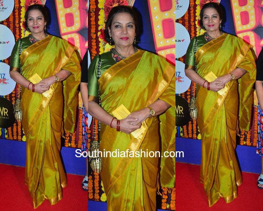 saree with sling bag