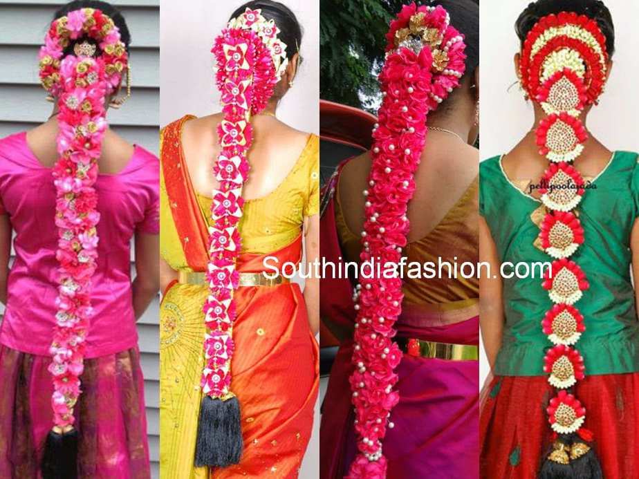 South Indian Floral Bridal Hair Styles – South India Fashion