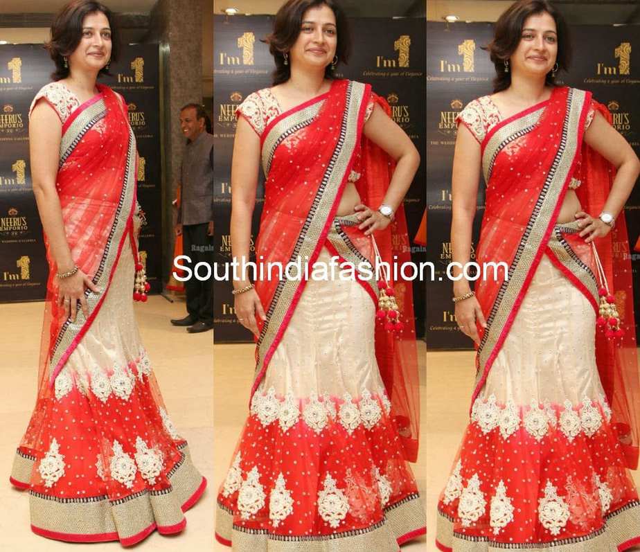 party wear half sarees