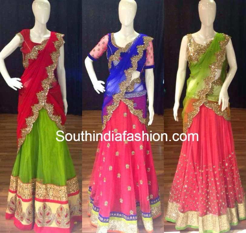 new model half saree
