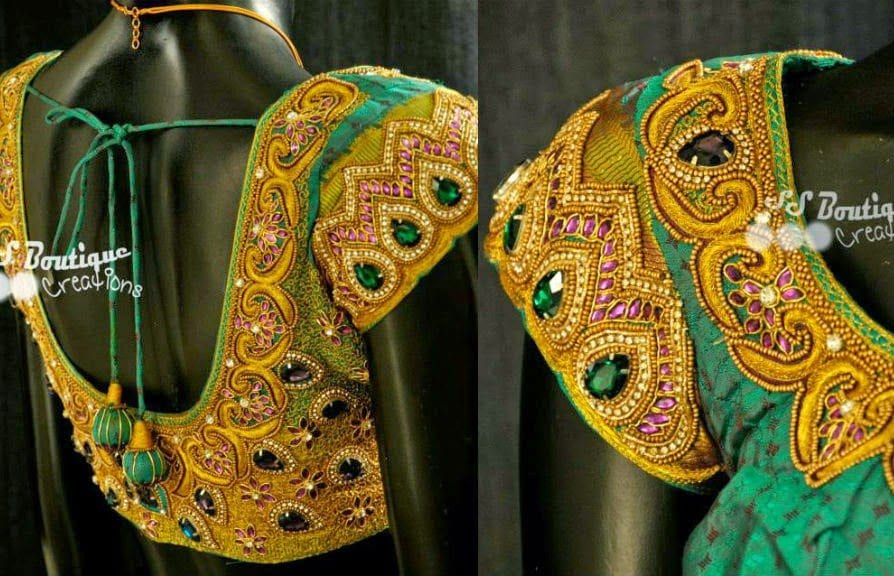 wedding heavy blouse design