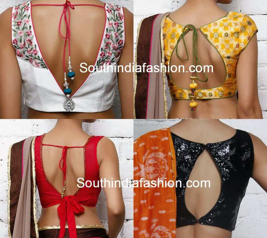 Blouse Back Neck Designs