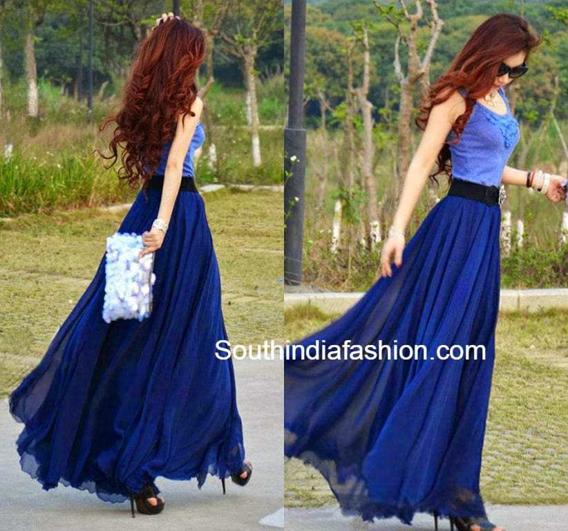 Long Plain Skirts - Dress Ala