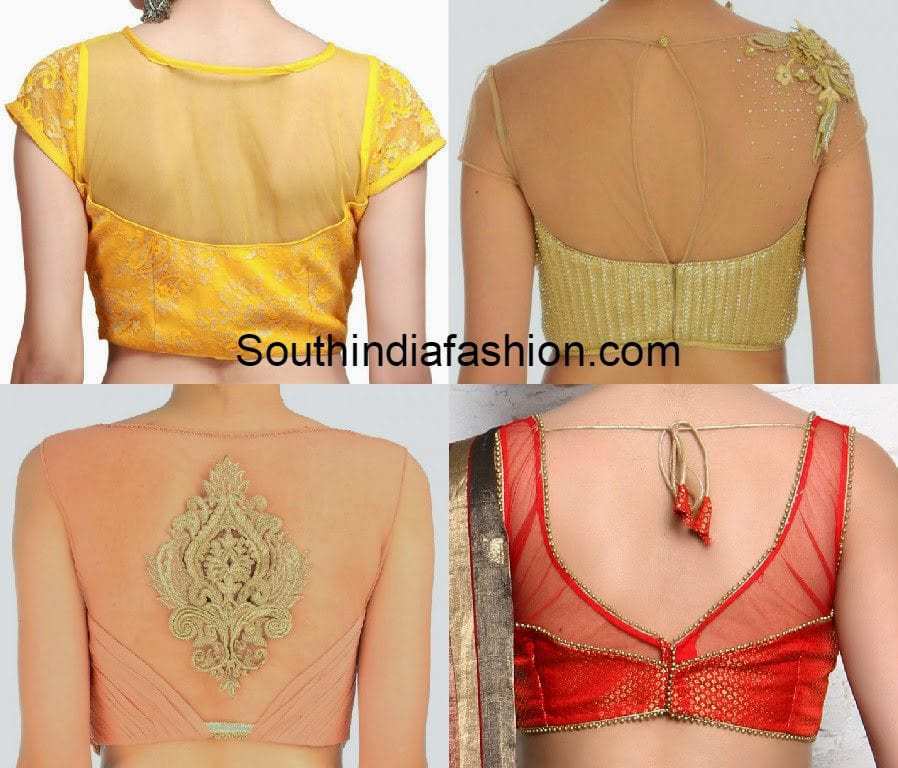 Blouse designs with net back china