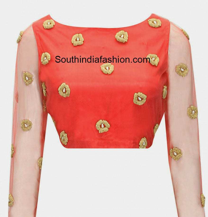 Boat Neck Blouse – South India Fashion