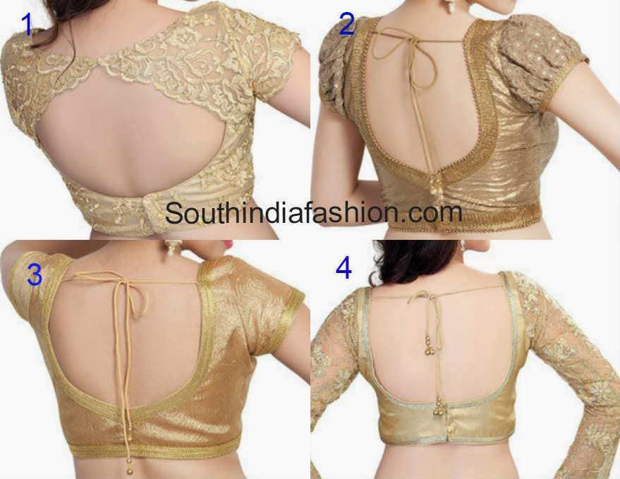 readymade gold blouses