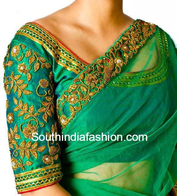 Zardosi work sales blouse