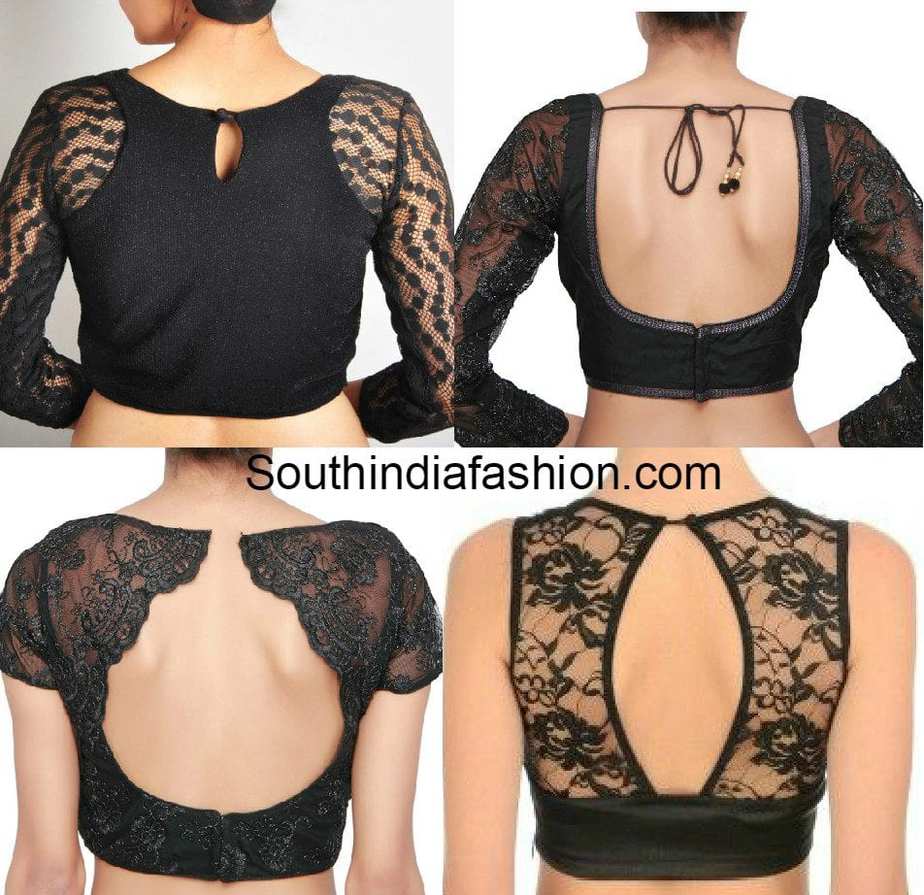 Lace Net Blouse Deisgns – South India Fashion