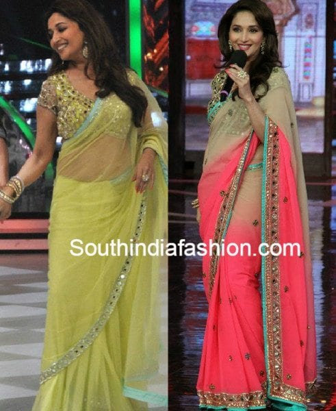 madhuridixit_arpitamehta_mirror_work_saree