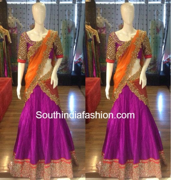 orange and purple women's clothing
