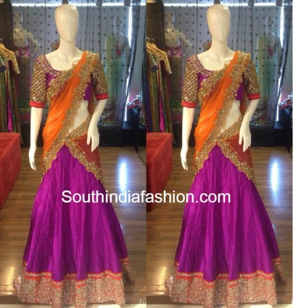 orange_purple_halfsaree