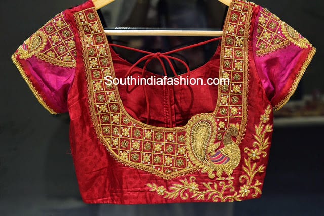 blouse designs for pattu silk sarees