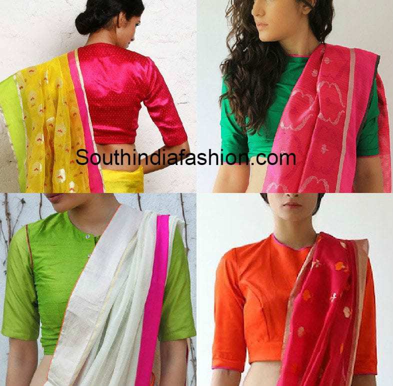 Formal Saree blouse designs Blouse Designs For Office Wear Sarees