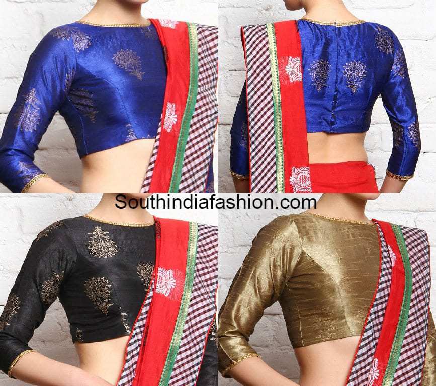 Formal Saree blouse designs