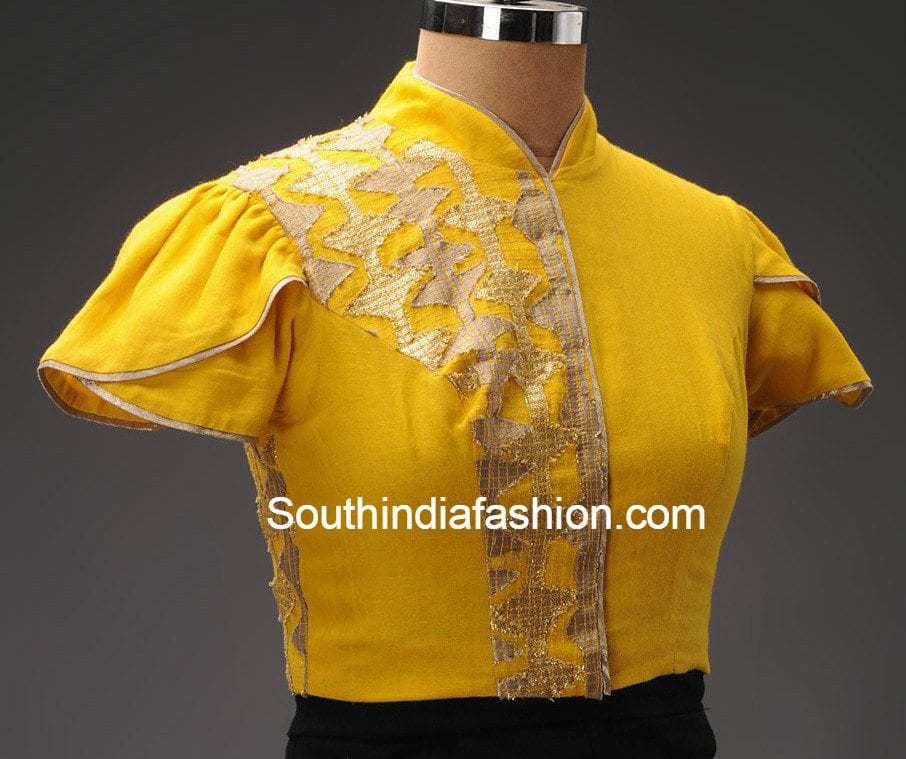 collar_neck_blouse_with_puff_sleeves