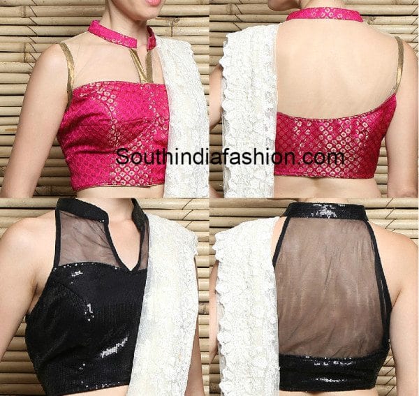 Classy High Neck Blouse Designs 10 Trendy Patterns South India