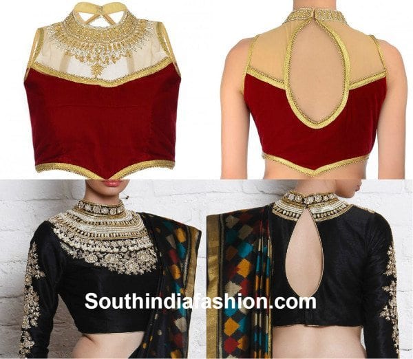 high_neck_blouse_designs