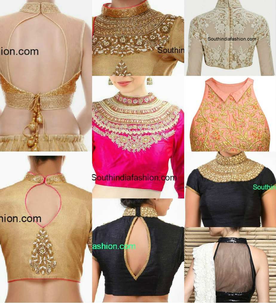 Stunning Collection of Full 4K High Neck Blouse Design Images - Over ...