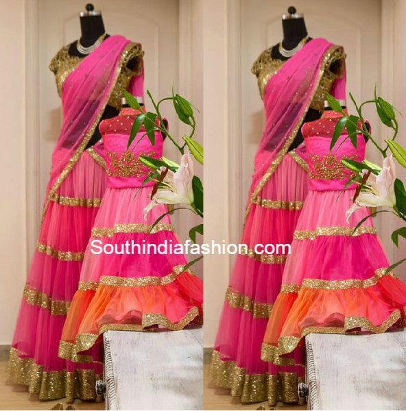 lehenga choli for mother and daughter