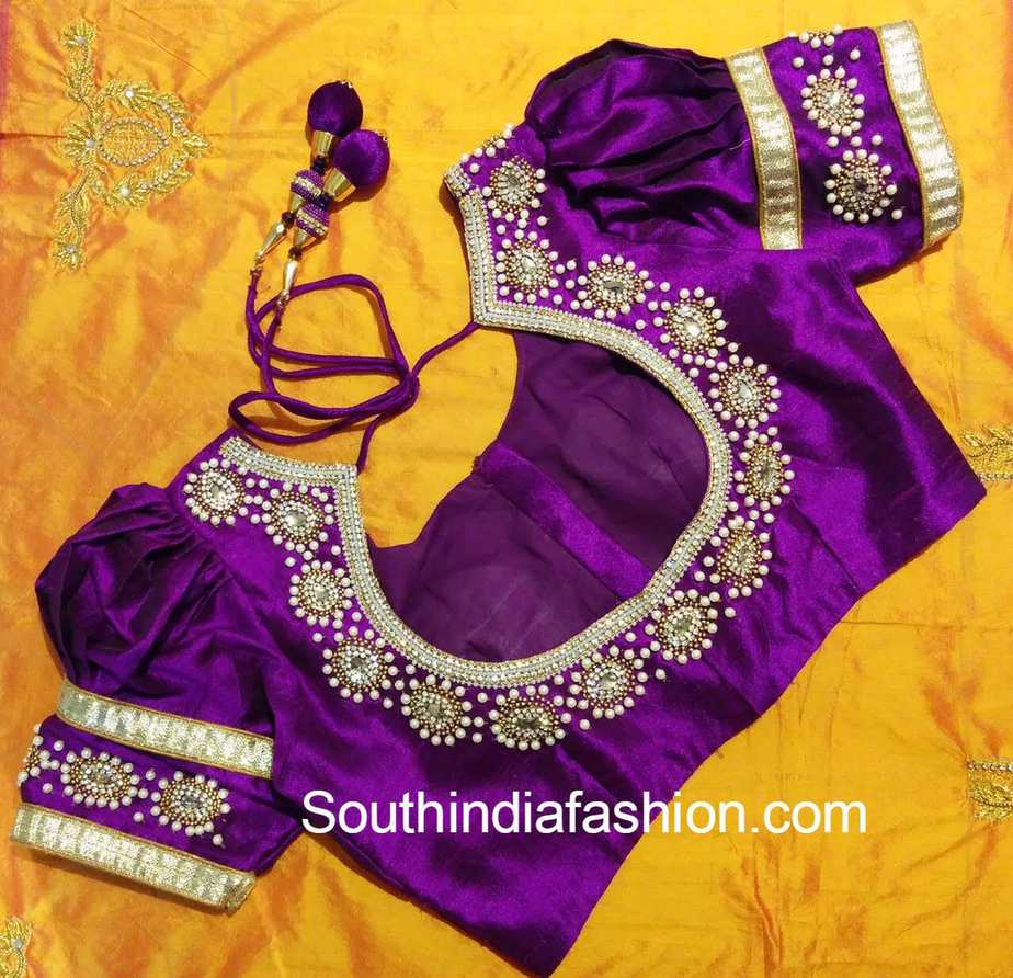 Buff New Model Blouse Hand Design Images