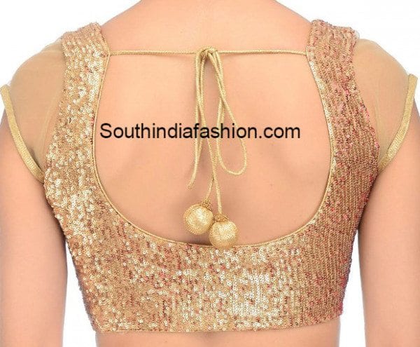 55 Latest Golden Blouse Designs with Images - Tips and Beauty