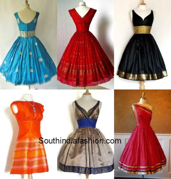 frocks made by sarees