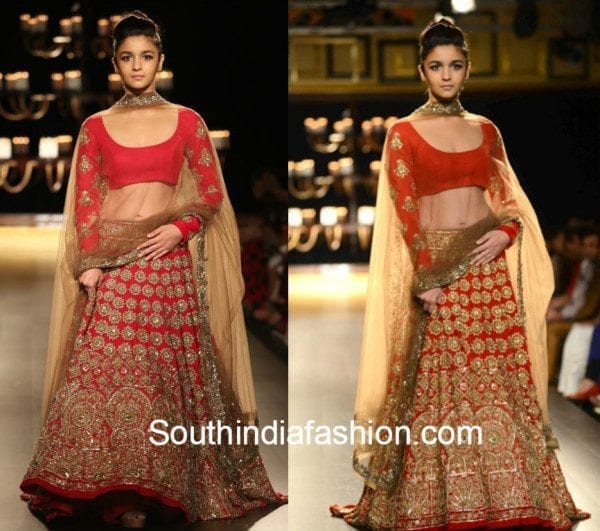 Alia in Manish Malhotra 1