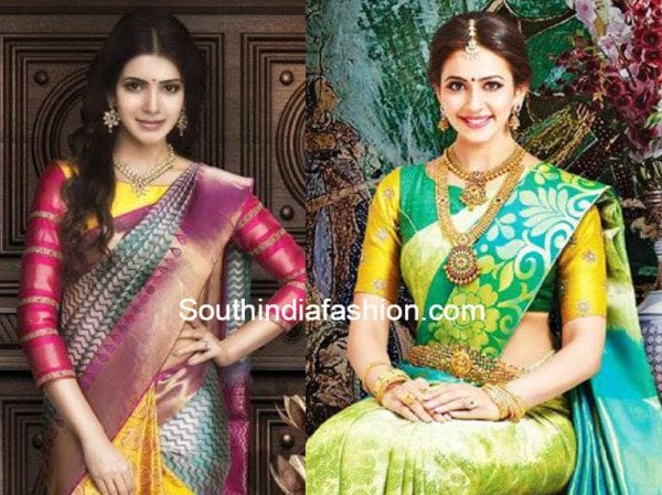 10 trendy blouse designs for kanjeevaram sarees