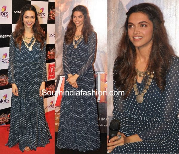 Deepika Padukone in Saloni Maxi Dress – South India Fashion