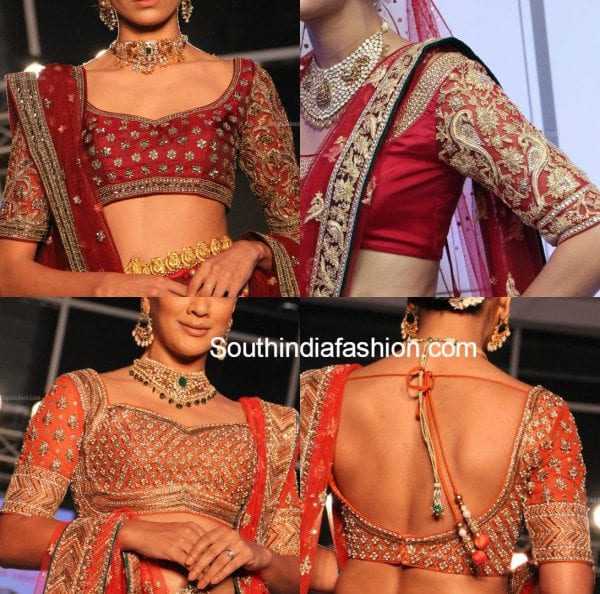 bridal lehenga blouse design