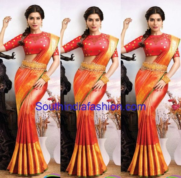 Samantha Prabhu In Stunning Kanjeevaram Wedding Sarees South India Fashion The couple had a hindu style wedding on. samantha prabhu in stunning kanjeevaram