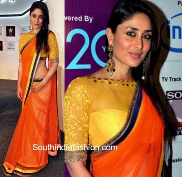 Kareena in Manish Malhotra saree 1