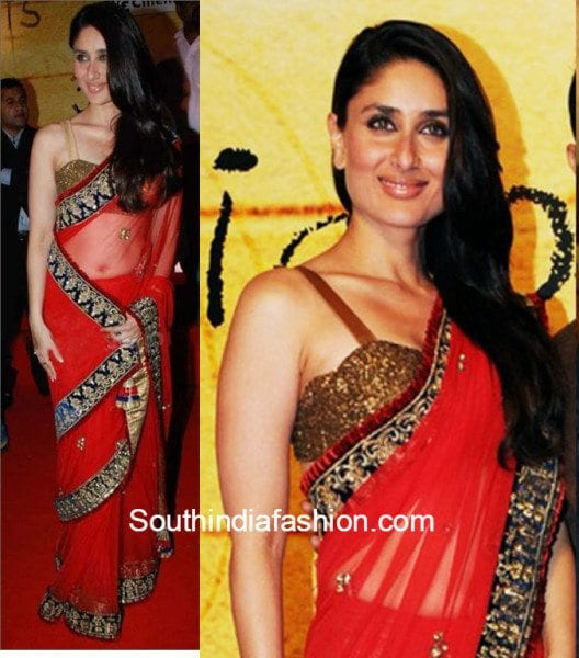 Kareena in Manish Malhotra saree