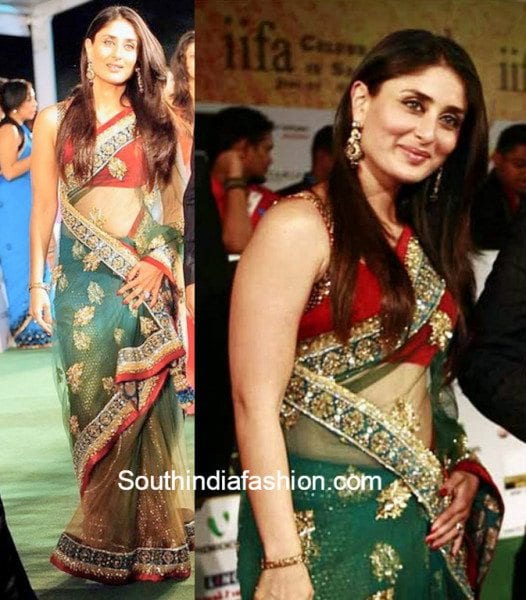 Kareena in Manish Malhotra saree