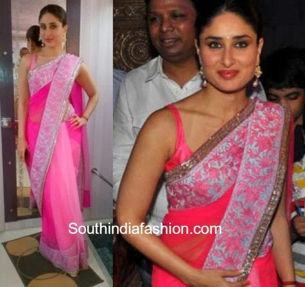 Kareena in Manish Malhotra saree