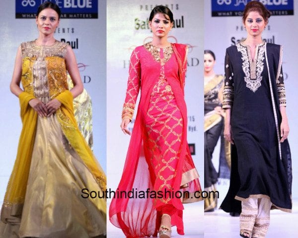 Satya Paul sarees at the Hyd fashion week 