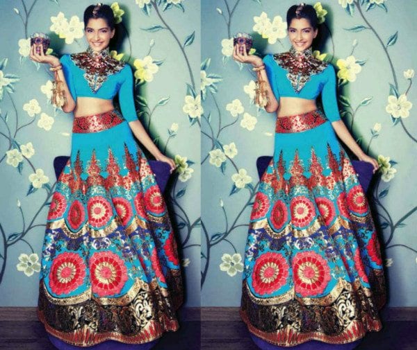 Sonam Kapoor in Manish Arora Lehenga